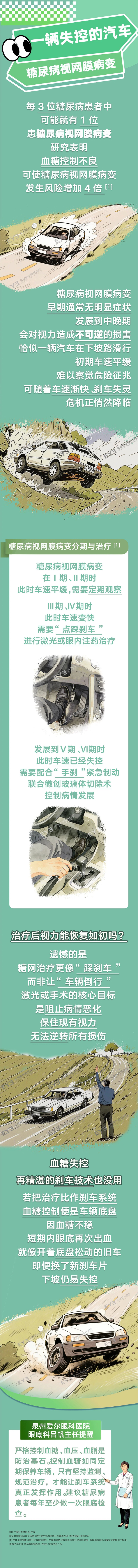 比方说丨糖尿病视网膜病变，需要及时“踩刹车”